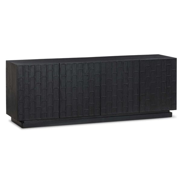 Consolle multimediale Asbury, Colore Nero