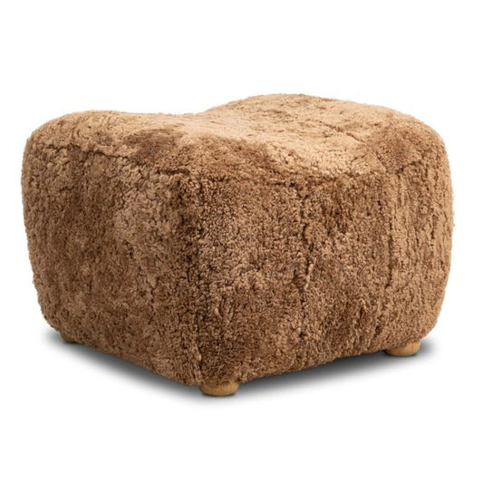 Pouf Oslo, Pelliccia Ambra, collaborazione Amber Lewis